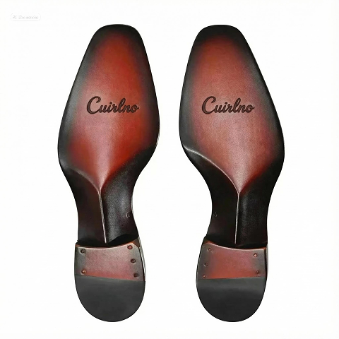 Oxford brogue teint à la main