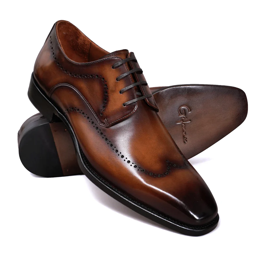 Derby Brogue teint à la main