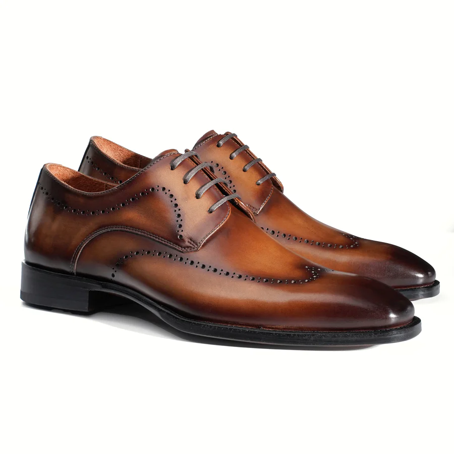 Derby Brogue teint à la main